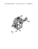 Camera system including six rotational axes for moving a camera diagram and image