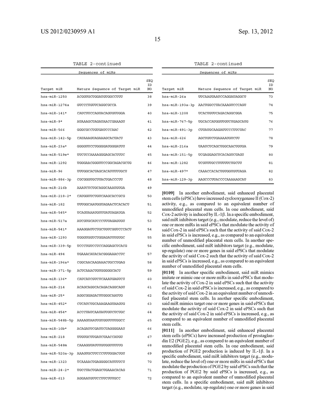 ENHANCEMENT OF PLACENTAL STEM CELL POTENCY USING MODULATORY RNA MOLECULES - diagram, schematic, and image 20