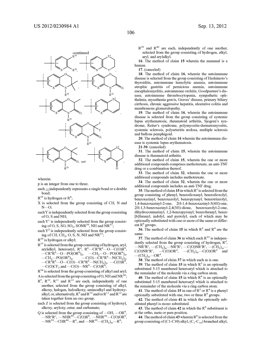 Methods of Treating or Preventing Autoimmune Diseases With     2,4-Pyrimidinediamine Compounds - diagram, schematic, and image 126