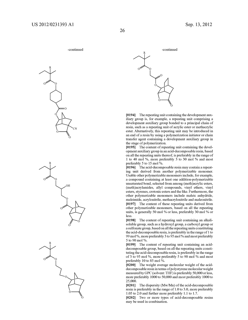 ACTINIC-RAY- OR RADIATION-SENSITIVE RESIN COMPOSITION AND METHOD OF     FORMING A PATTERN USING THE SAME - diagram, schematic, and image 27