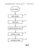 DEVICE FOR TRANSFERRING COINS diagram and image