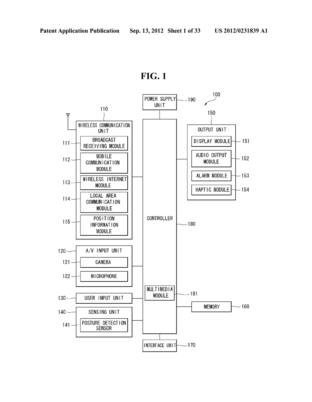 MOBILE TERMINAL AND METHOD OF CONTROLLING THE SAME - diagram, schematic, and image 02