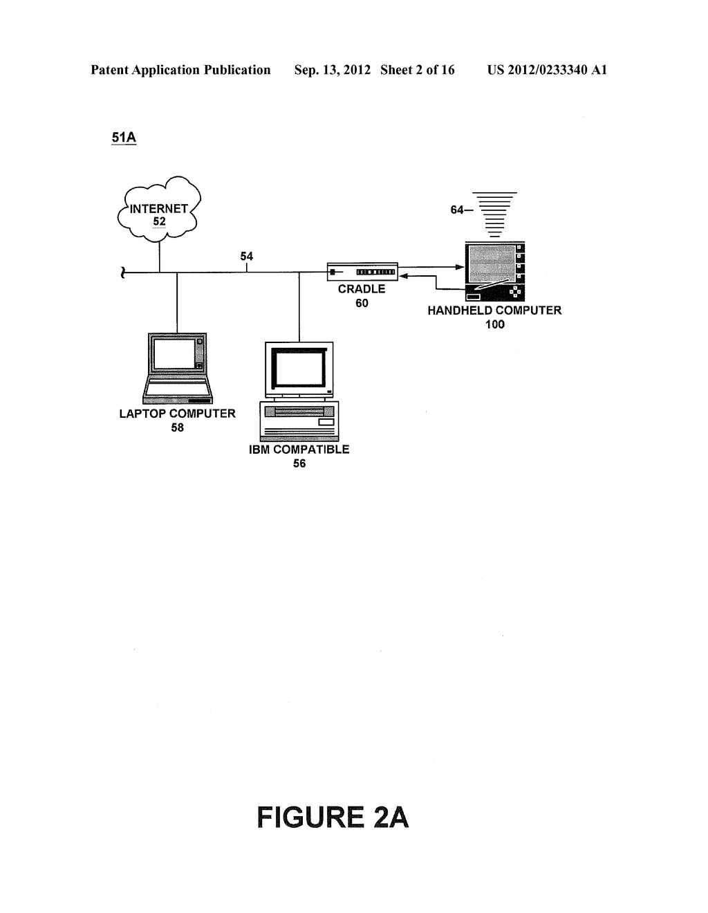 HANDHELD COMPUTER SYSTEM THAT ATTEMPTS TO ESTABLISH AN ALTERNATIVE NETWORK     LINK UPON FAILING TO ESTABLISH A REQUESTED NETWORK LINK - diagram, schematic, and image 03
