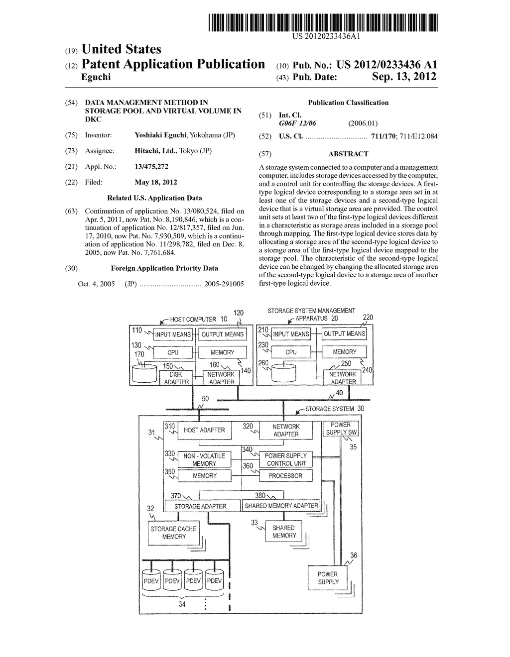 Data Management Method in Storage Pool and Virtual Volume in DKC - diagram, schematic, and image 01