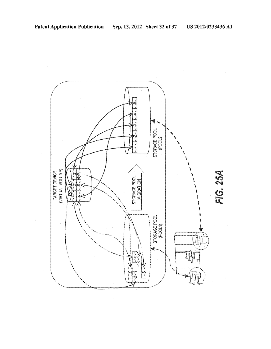 Data Management Method in Storage Pool and Virtual Volume in DKC - diagram, schematic, and image 33