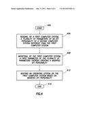 SYSTEM AND METHOD OF BOOTING A COMPUTER SYSTEM USING AN EFI PERSONALITY OF     A DIFFERENT COMPUTER SYSTEM diagram and image