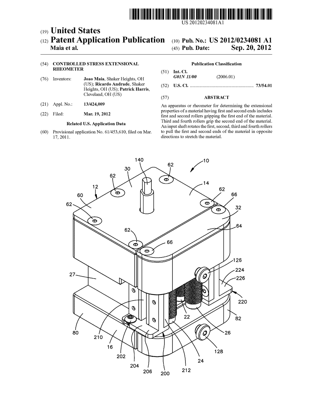 CONTROLLED STRESS EXTENSIONAL RHEOMETER - diagram, schematic, and image 01