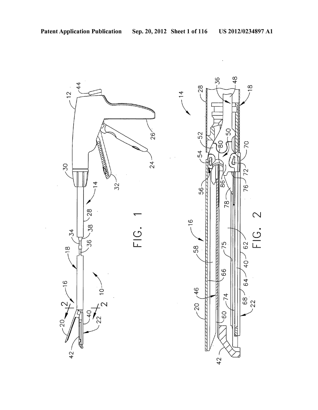 SURGICAL CUTTING AND STAPLING INSTRUMENT WITH SELF ADJUSTING ANVIL - diagram, schematic, and image 02