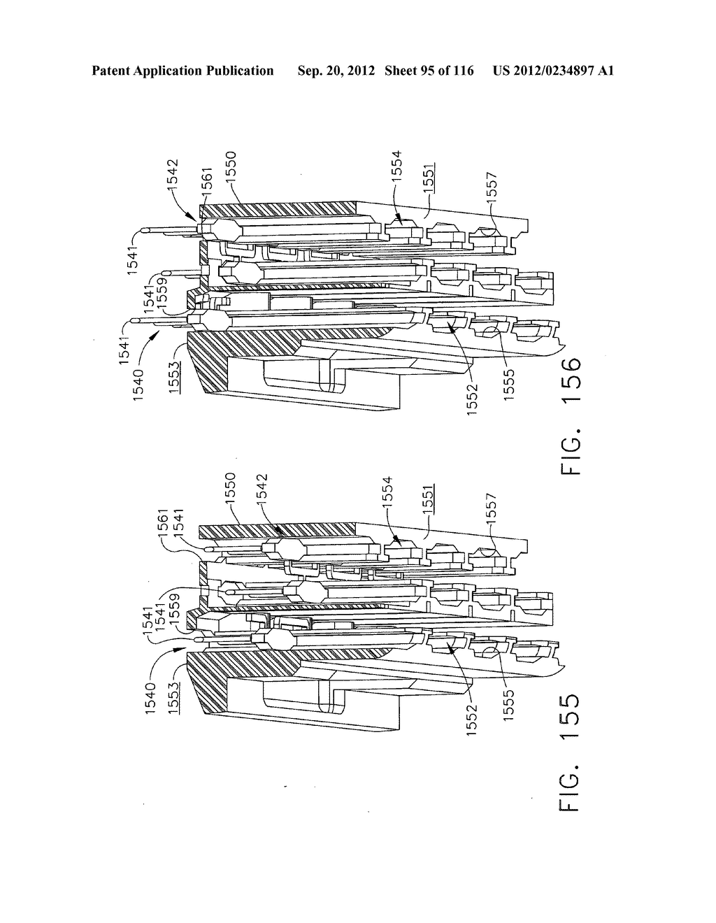 SURGICAL CUTTING AND STAPLING INSTRUMENT WITH SELF ADJUSTING ANVIL - diagram, schematic, and image 96