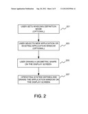 CONTROLLING APPLICATION WINDOWS IN AN OPERATING SYSTEM diagram and image