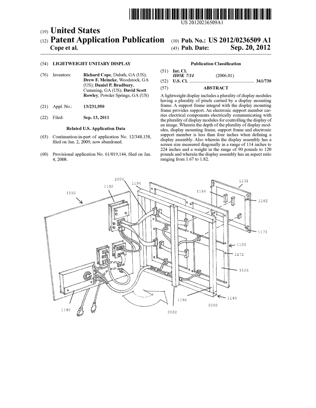 Lightweight Unitary Display - diagram, schematic, and image 01