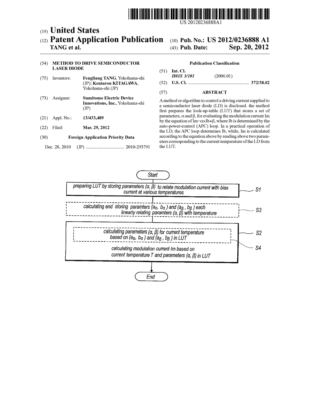 METHOD TO DRIVE SEMICONDUCTOR LASER DIODE - diagram, schematic, and image 01