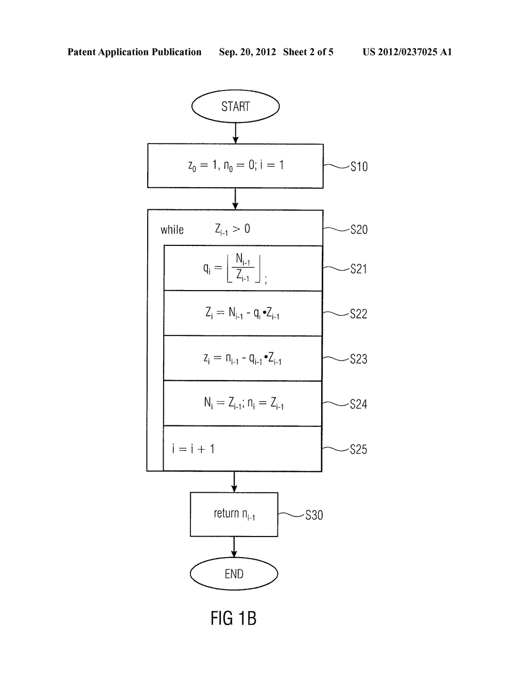 DEVICE AND METHOD FOR DETERMINING AN INVERSE OF A VALUE RELATED TO A     MODULUS - diagram, schematic, and image 03