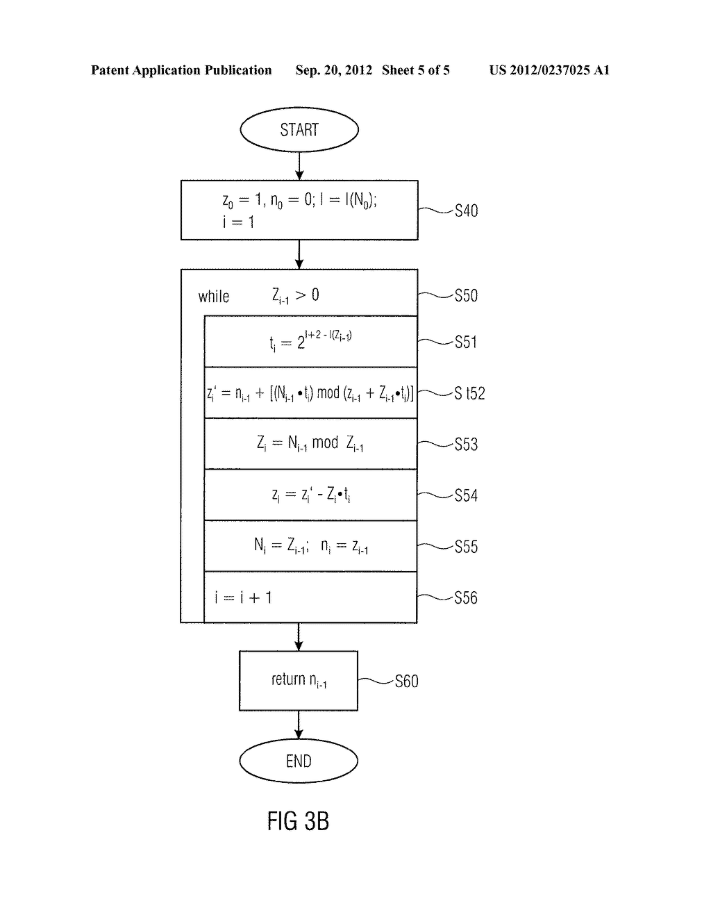 DEVICE AND METHOD FOR DETERMINING AN INVERSE OF A VALUE RELATED TO A     MODULUS - diagram, schematic, and image 06