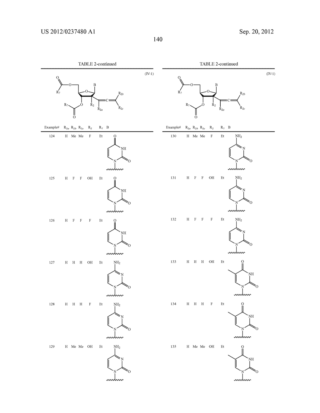 2'ALLENE-SUBSTITUTED NUCLEOSIDE DERIVATIVES - diagram, schematic, and image 141