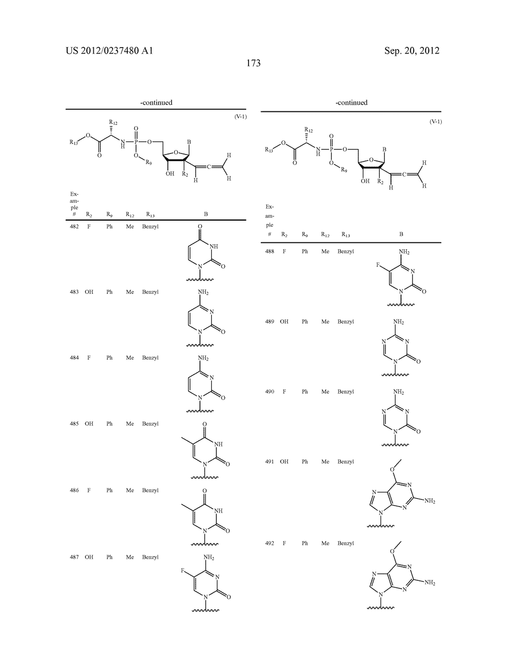 2'ALLENE-SUBSTITUTED NUCLEOSIDE DERIVATIVES - diagram, schematic, and image 174