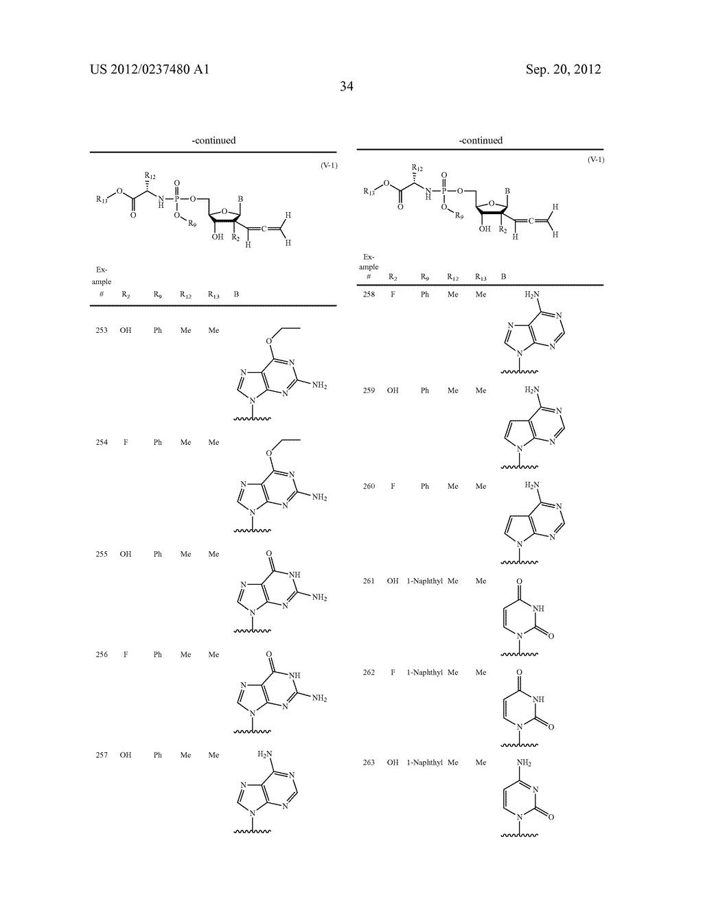 2'ALLENE-SUBSTITUTED NUCLEOSIDE DERIVATIVES - diagram, schematic, and image 35
