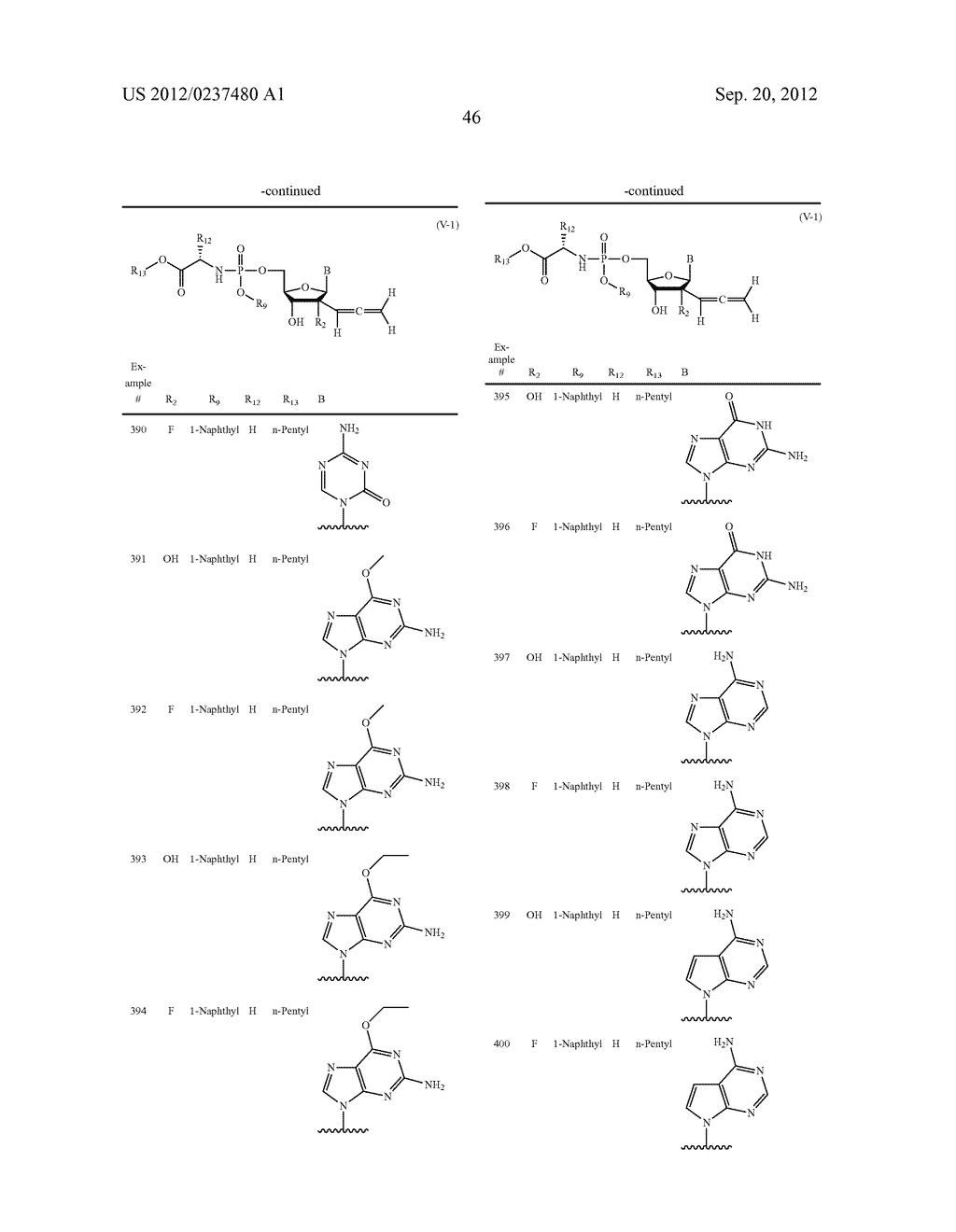 2'ALLENE-SUBSTITUTED NUCLEOSIDE DERIVATIVES - diagram, schematic, and image 47