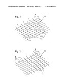 REINFORCING MESH FOR A REINFORCED MORTAR LAYER OR SPRAYED MORTAR LAYER ON     AN UNDERLAYMENT, AND METHOD FOR THE INSTALLATION THEREOF AND REINFORCED     MORTAR COATING PRODUCED THEREWITH diagram and image