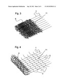 REINFORCING MESH FOR A REINFORCED MORTAR LAYER OR SPRAYED MORTAR LAYER ON     AN UNDERLAYMENT, AND METHOD FOR THE INSTALLATION THEREOF AND REINFORCED     MORTAR COATING PRODUCED THEREWITH diagram and image