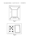 Table with Sensors and Smart Card Holder for Automated Gaming System and     Gaming Cards diagram and image