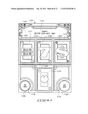 ELECTRONIC GAMING SYSTEM WITH REAL PLAYING CARDS AND MULTIPLE PLAYER     DISPLAYS FOR VIRTUAL CARD AND BETTING IMAGES diagram and image