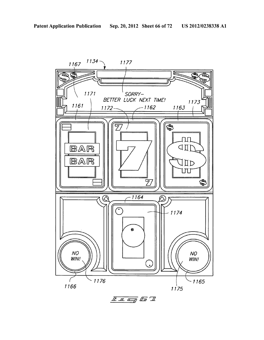 ELECTRONIC GAMING SYSTEM WITH REAL PLAYING CARDS AND MULTIPLE PLAYER     DISPLAYS FOR VIRTUAL CARD AND BETTING IMAGES - diagram, schematic, and image 67