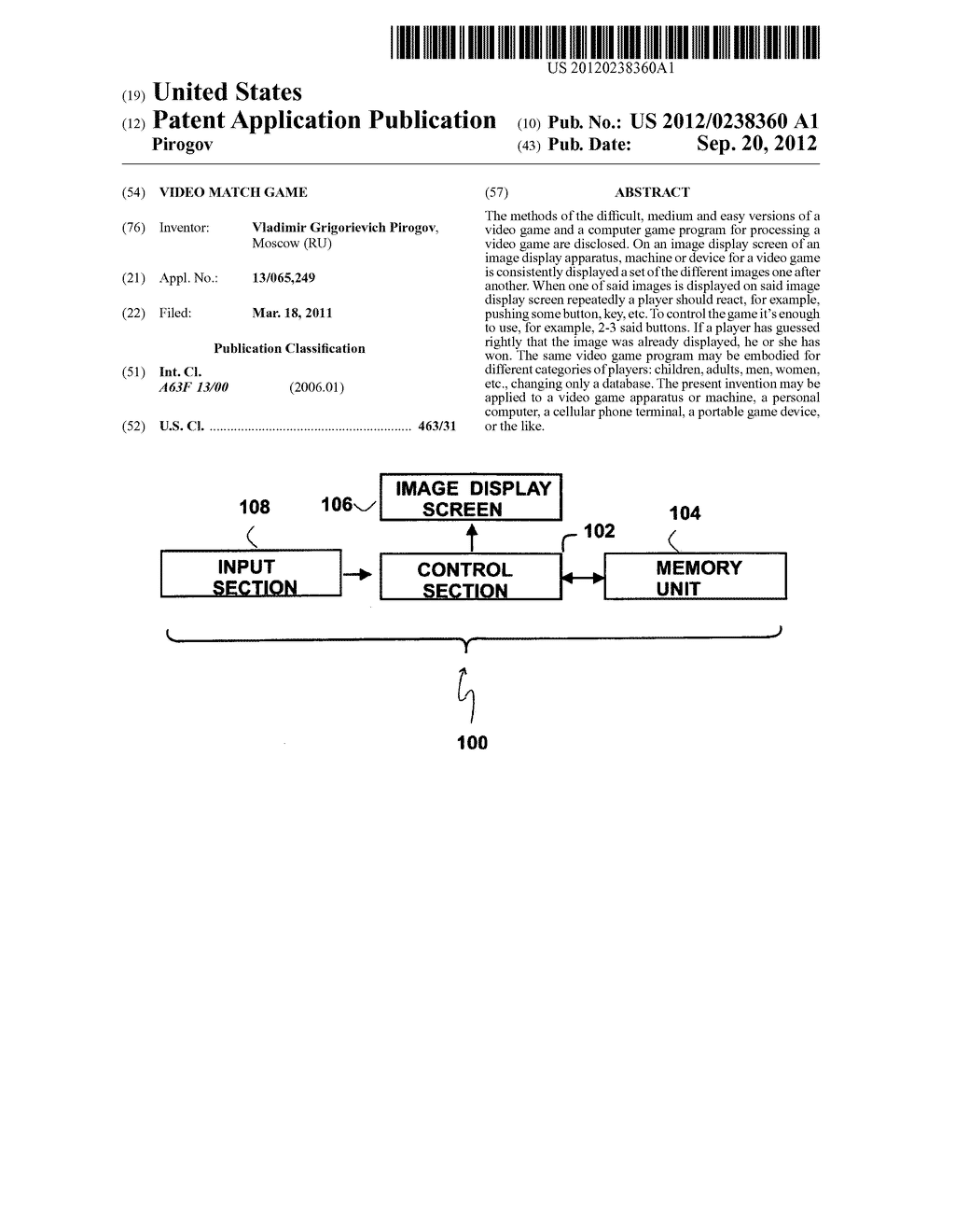 Video match game - diagram, schematic, and image 01