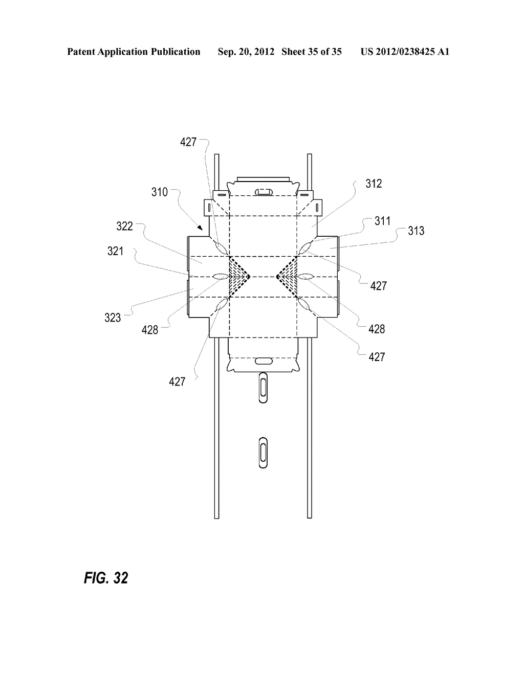 APPARATUS AND METHODS RELATING TO CORRUGATED MATERIALS, CONTAINERS, AND     PACKAGING - diagram, schematic, and image 36