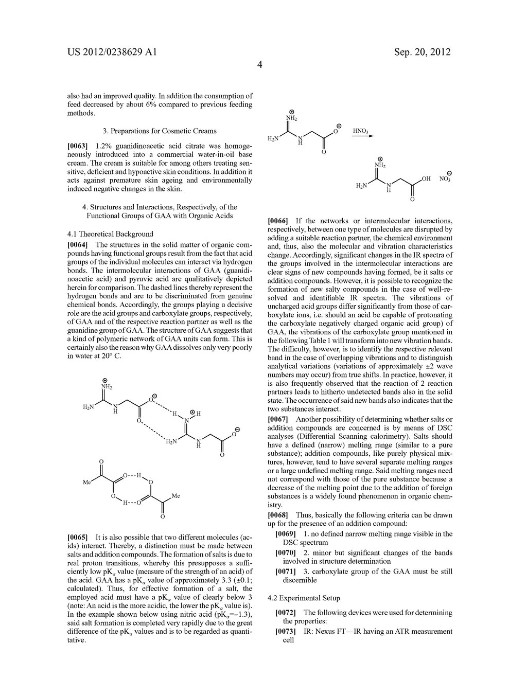 ADDITION COMPOUNDS OF GUANIDINOACETIC ACID - diagram, schematic, and image 12