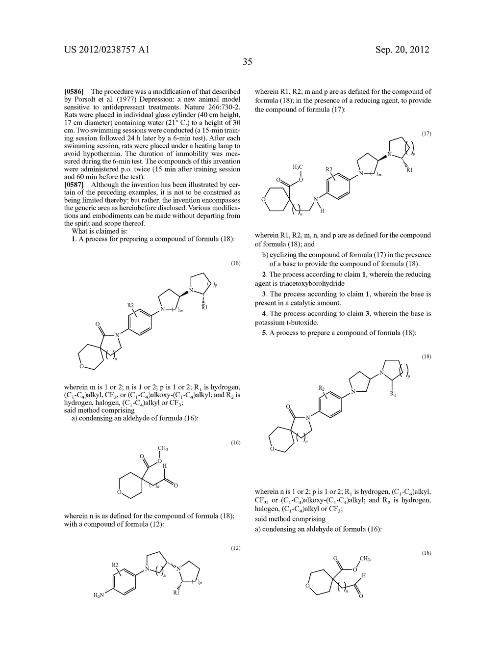SUBSTITUTED TETRAHYDROPYRAN SPIRO PYRROLIDINONE AND PIPERIDINONE,     PREPARATION AND THERAPEUTIC USE THEREOF - diagram, schematic, and image 36