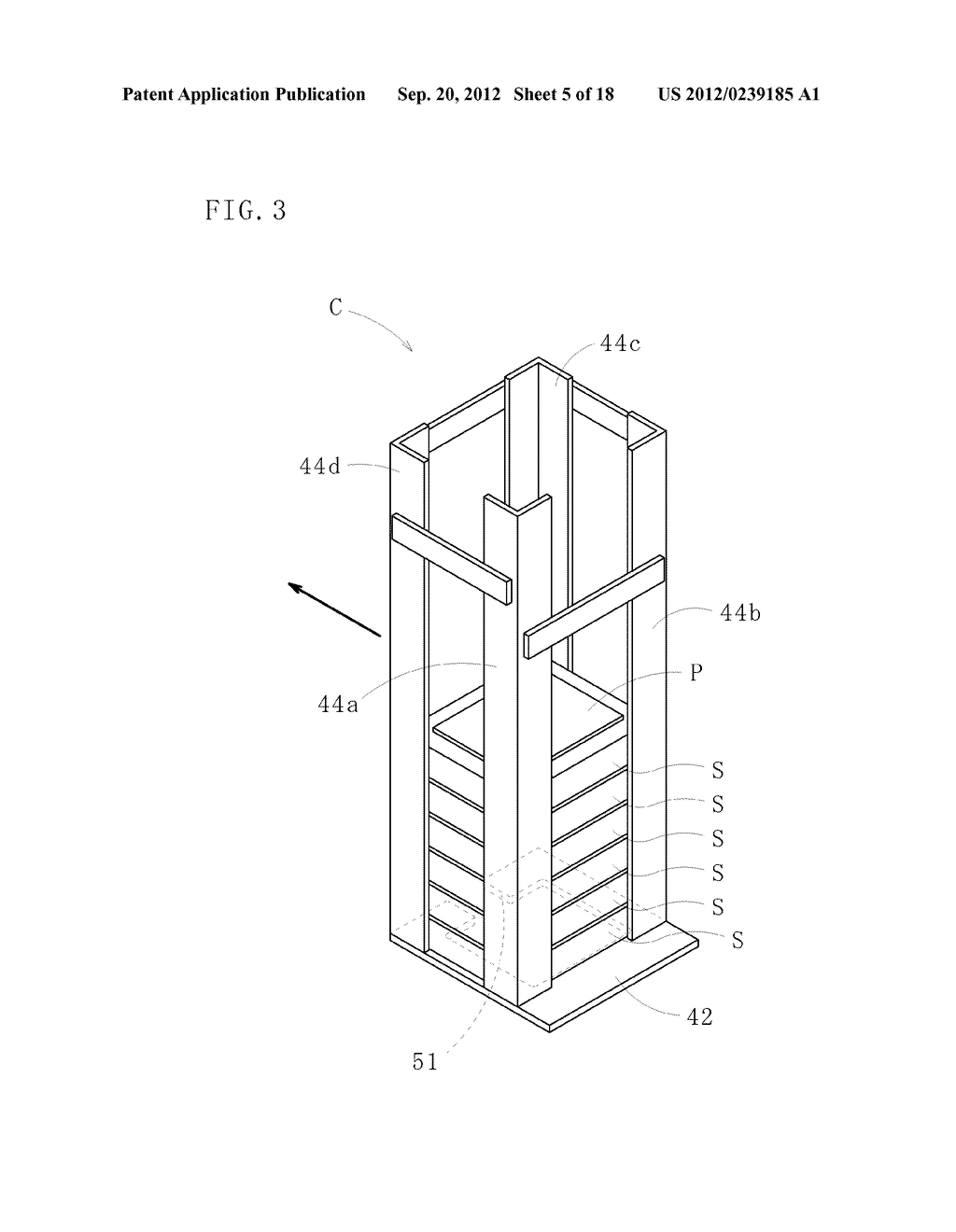 PRODUCTION SYSTEM, PROCESSED OBJECT MANUFACTURING METHOD, AND CONTAINER     TRANSFERRING METHOD - diagram, schematic, and image 06