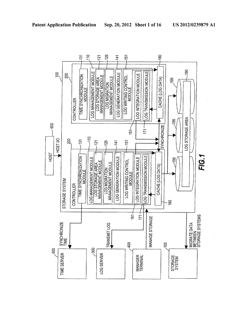 STORAGE SYSTEM FOR MANAGING A LOG OF ACCESS - diagram, schematic, and image 02