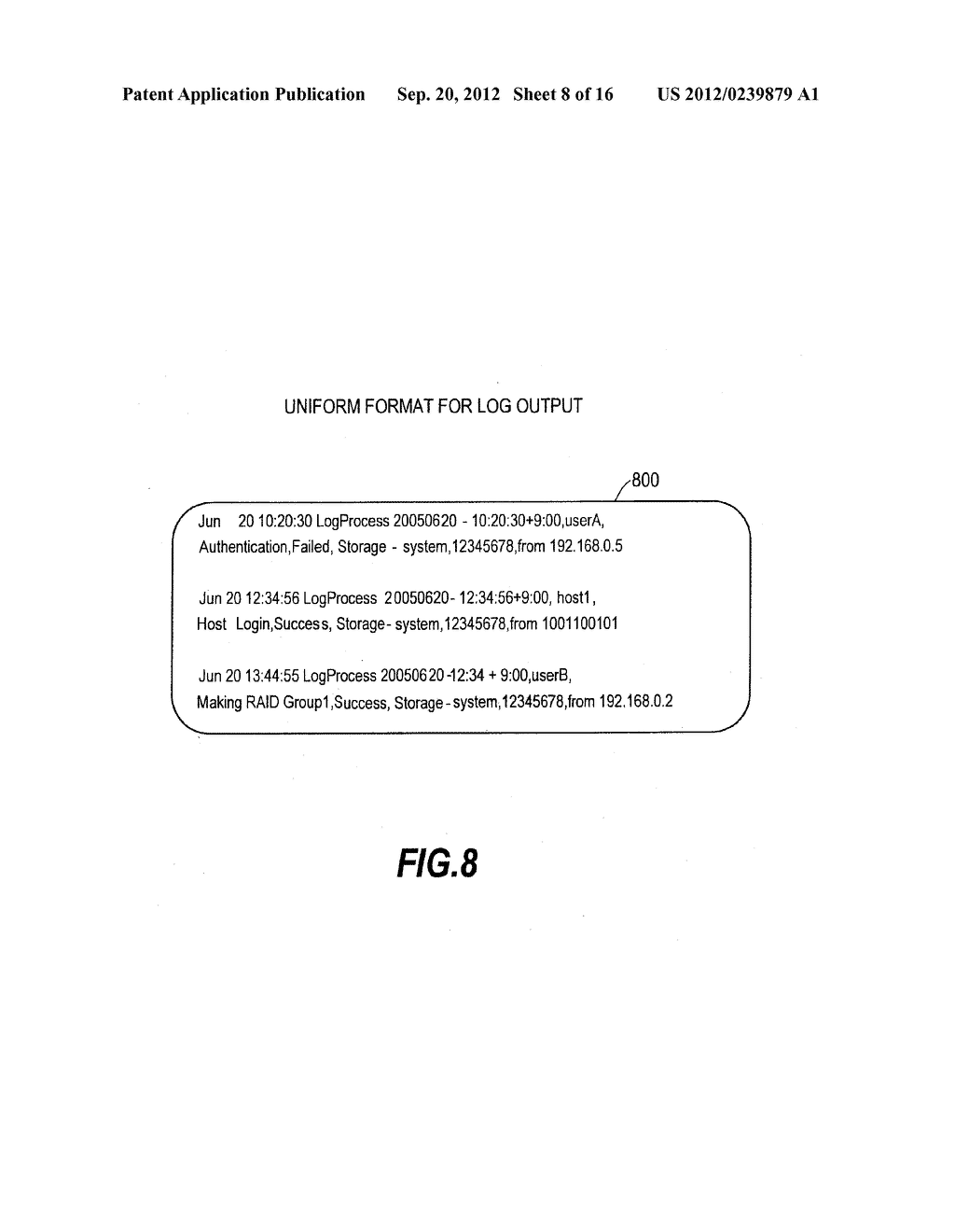 STORAGE SYSTEM FOR MANAGING A LOG OF ACCESS - diagram, schematic, and image 09