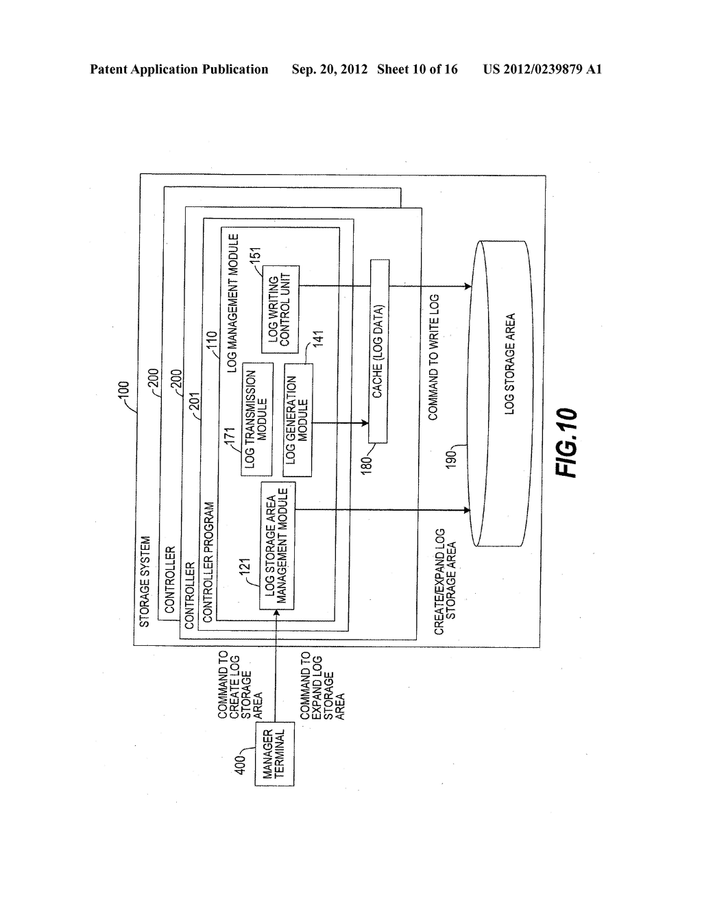 STORAGE SYSTEM FOR MANAGING A LOG OF ACCESS - diagram, schematic, and image 11