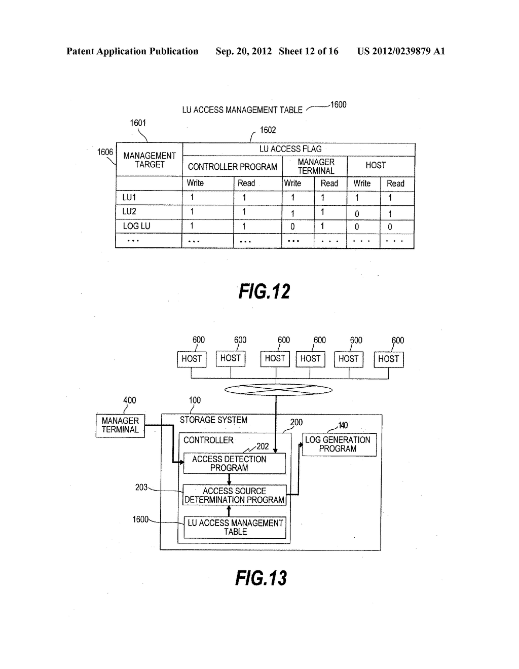 STORAGE SYSTEM FOR MANAGING A LOG OF ACCESS - diagram, schematic, and image 13