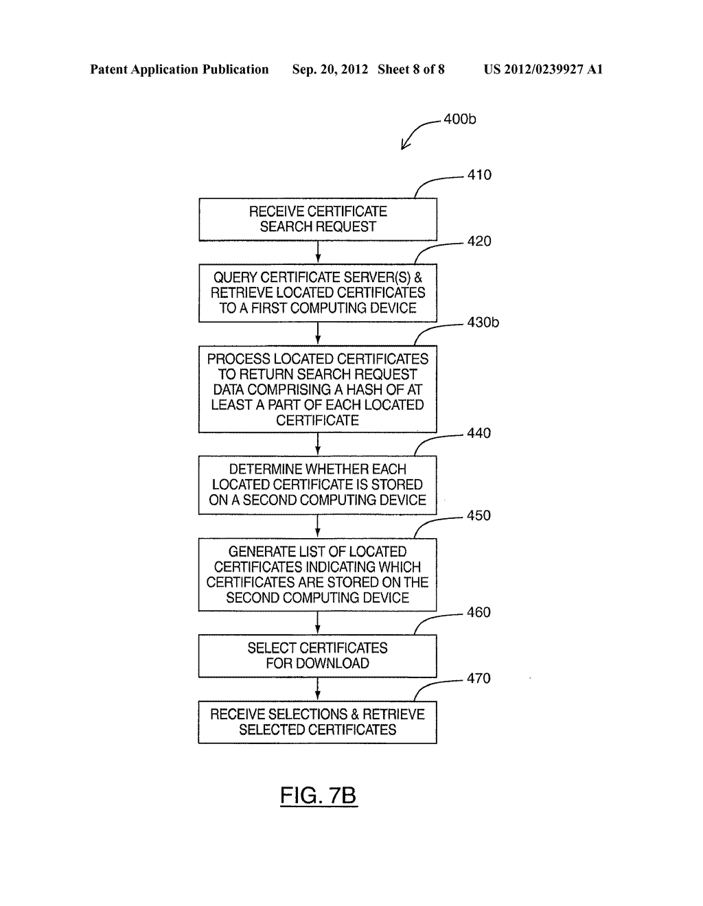 SYSTEM AND METHOD FOR SEARCHING AND RETRIEVING CERTIFICATES - diagram, schematic, and image 09