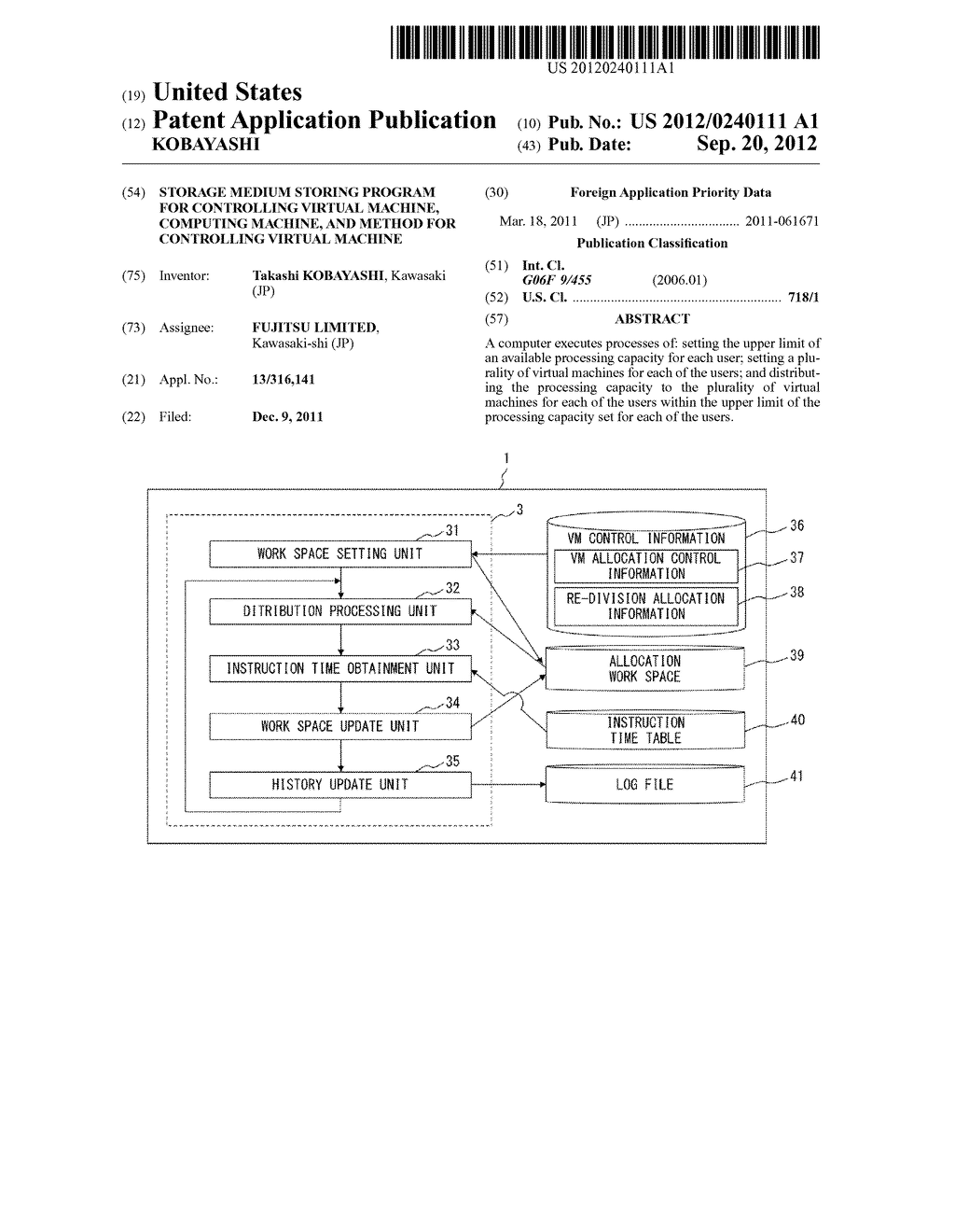 STORAGE MEDIUM STORING PROGRAM FOR CONTROLLING VIRTUAL MACHINE, COMPUTING     MACHINE, AND METHOD FOR CONTROLLING VIRTUAL MACHINE - diagram, schematic, and image 01