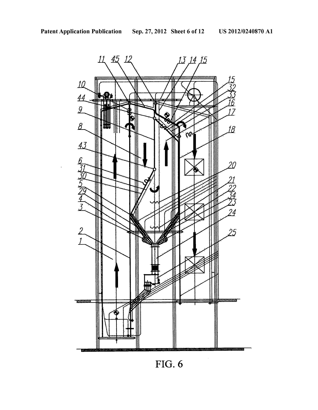 CIRCULATING FLUIDIZED BED BOILER WITH GAS-SOLID SEPARATOR - diagram, schematic, and image 07