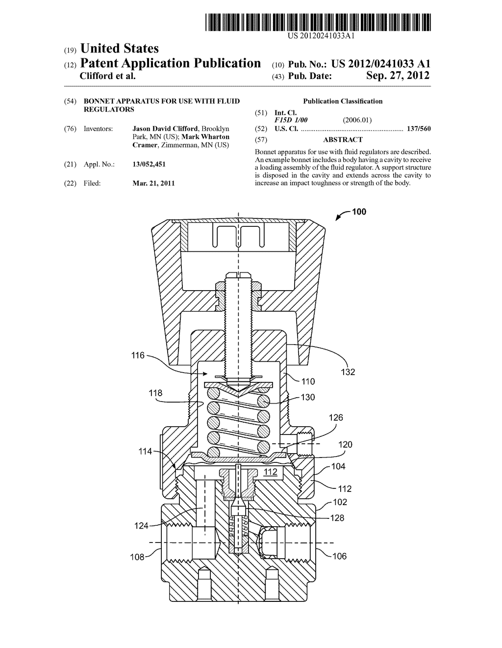 BONNET APPARATUS FOR USE WITH FLUID REGULATORS - diagram, schematic, and image 01