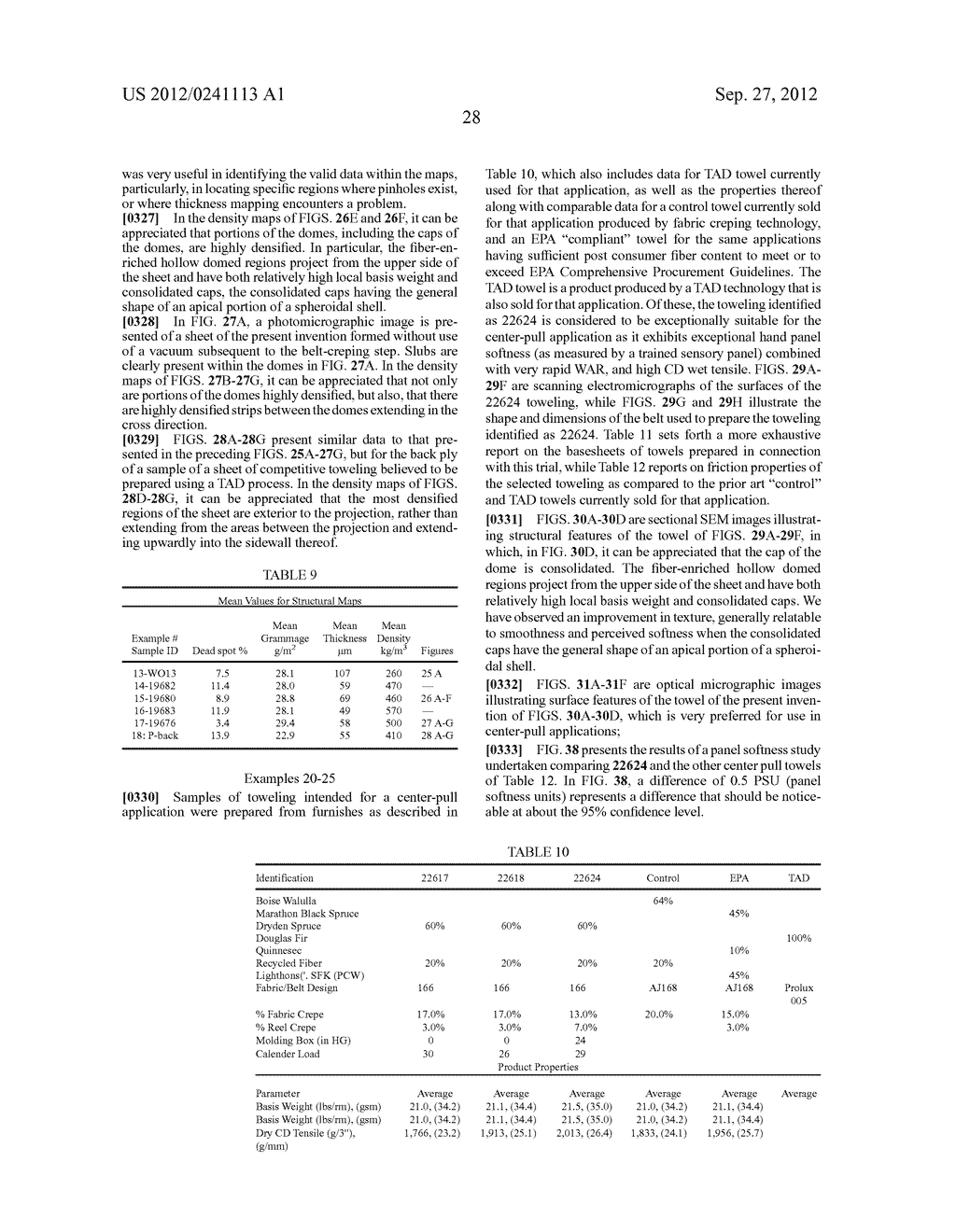 Methods of Making a Belt-Creped Absorbent Cellulosic Sheet Prepared with a     Perforated Polymeric Belt - diagram, schematic, and image 102