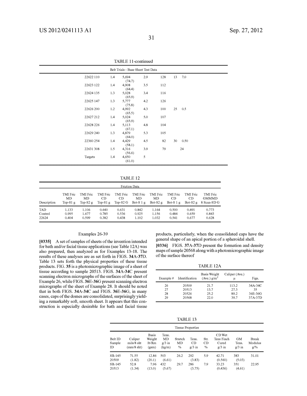 Methods of Making a Belt-Creped Absorbent Cellulosic Sheet Prepared with a     Perforated Polymeric Belt - diagram, schematic, and image 105