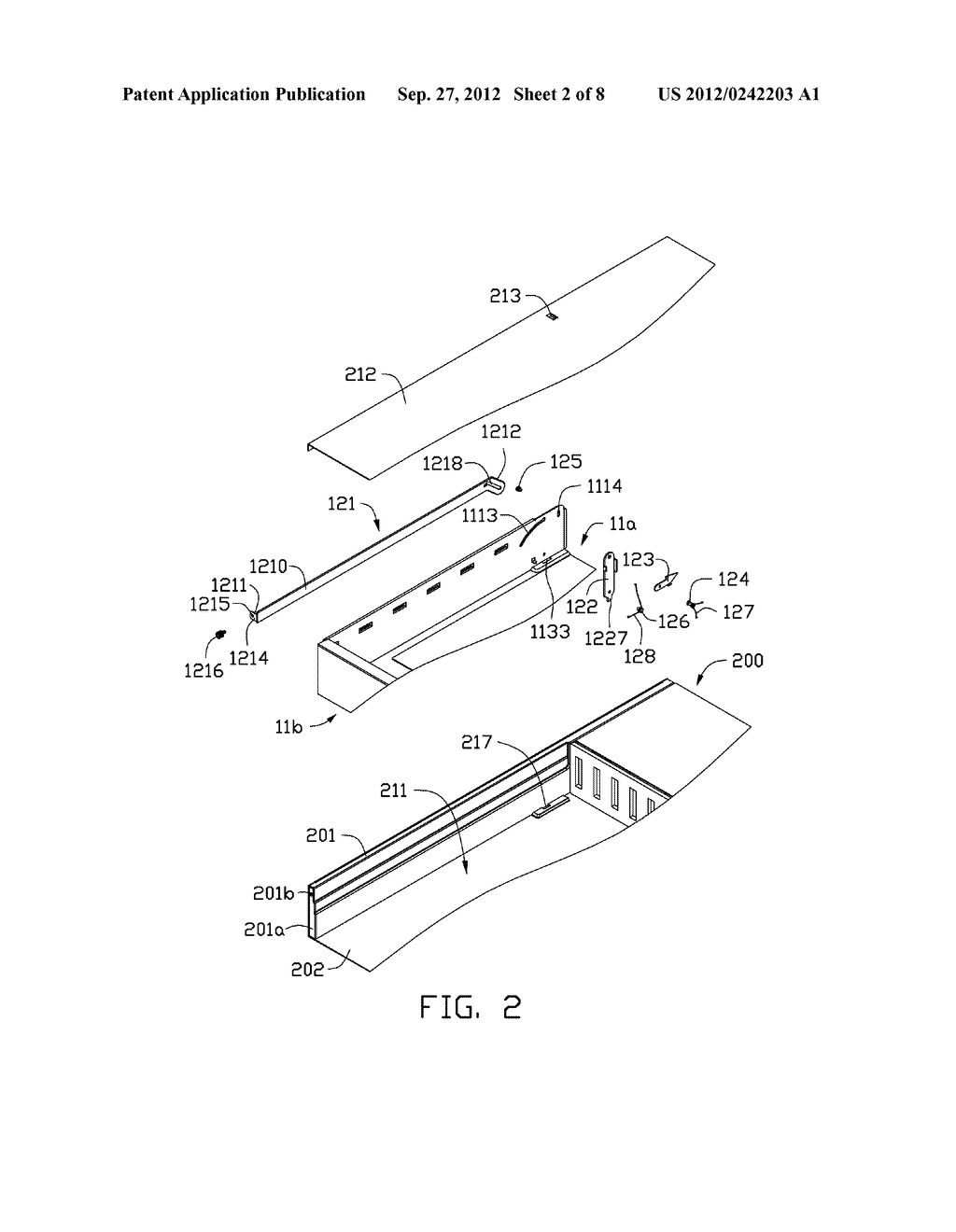 SUPPORTING DEVICE FOR FIXING ELECTRONIC ELEMENTS ON COMPUTER HOUSING - diagram, schematic, and image 03