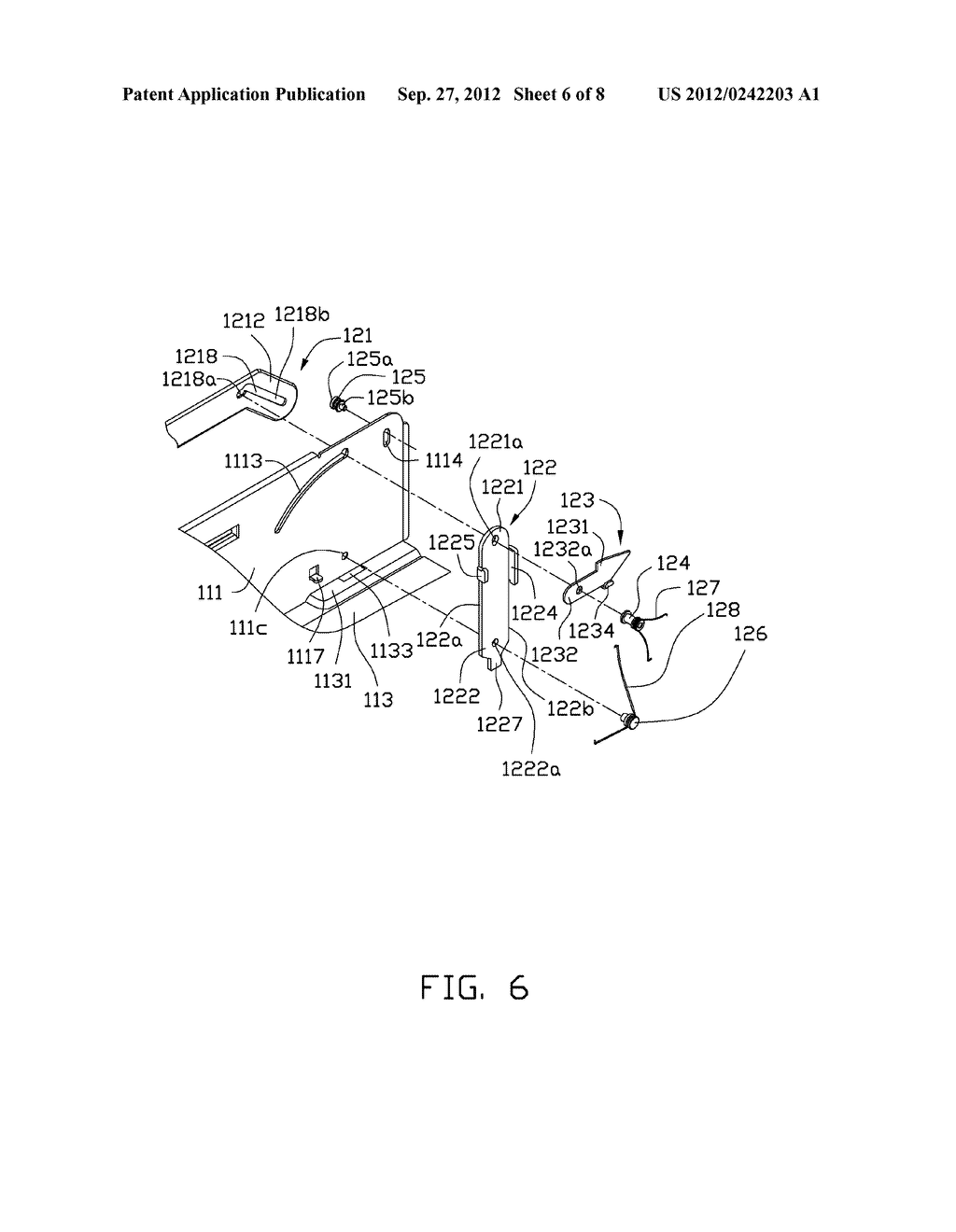 SUPPORTING DEVICE FOR FIXING ELECTRONIC ELEMENTS ON COMPUTER HOUSING - diagram, schematic, and image 07