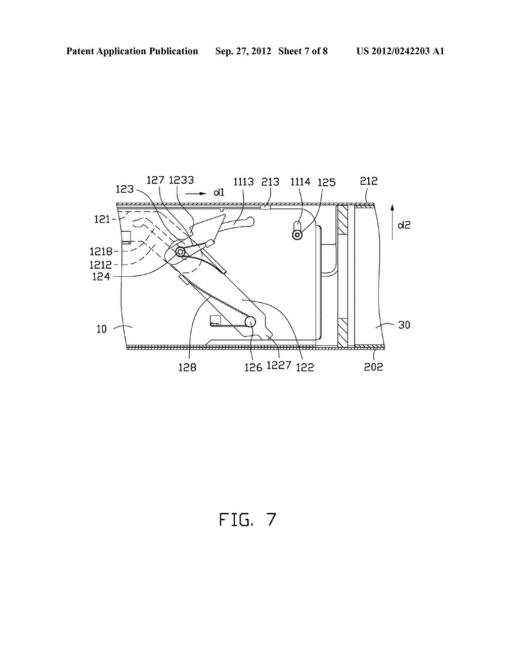 SUPPORTING DEVICE FOR FIXING ELECTRONIC ELEMENTS ON COMPUTER HOUSING - diagram, schematic, and image 08