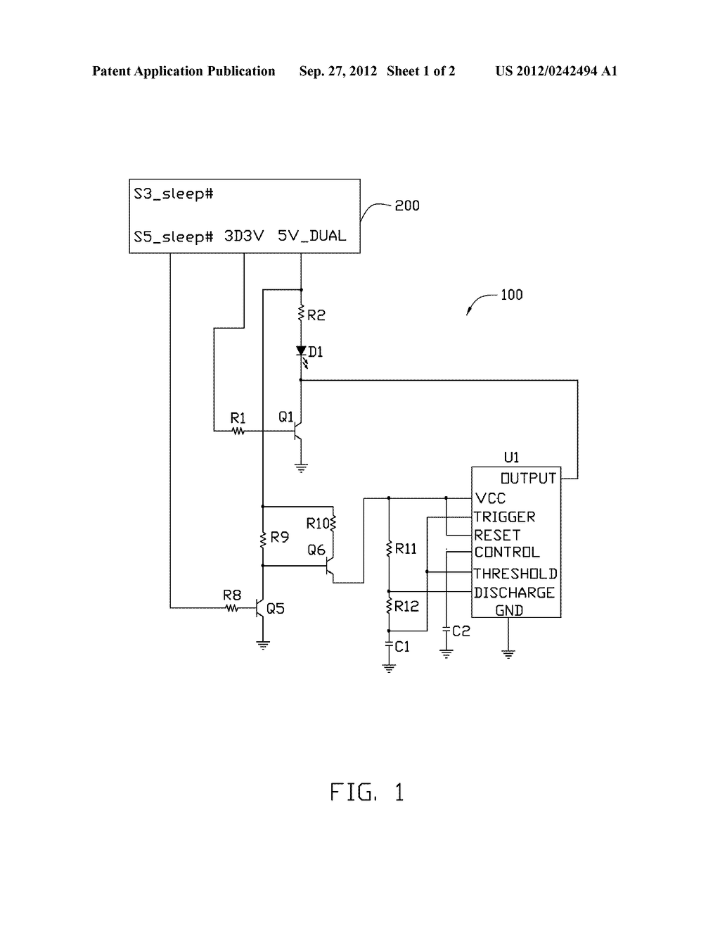 POWER-SAVING REMINDER CIRCUIT FOR COMPUTER - diagram, schematic, and image 02