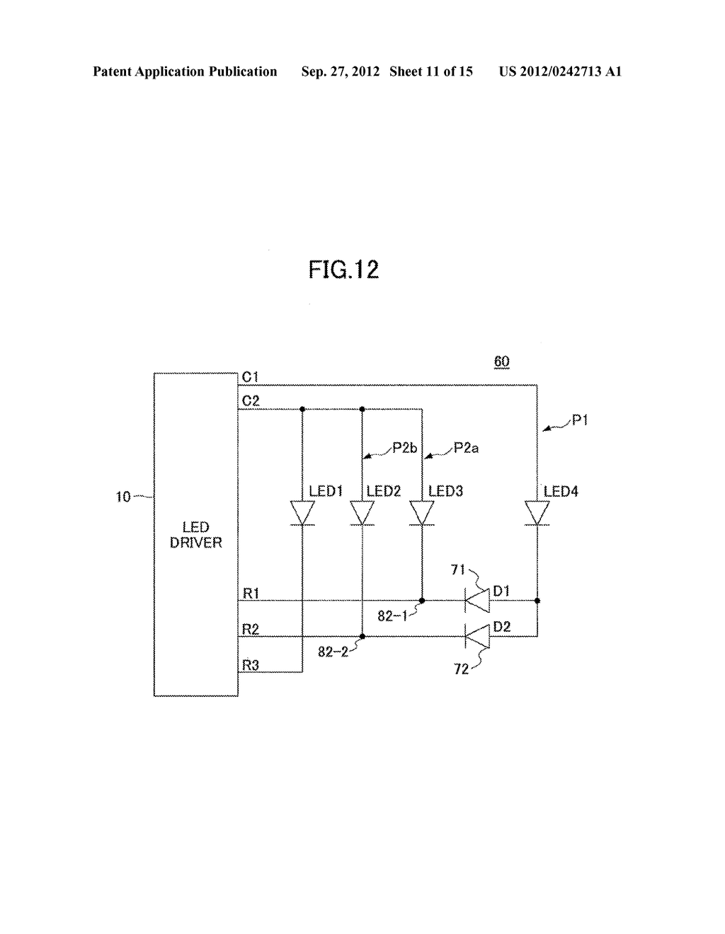 ELECTRONIC DEVICE AND LIGHT EMITTING ELEMENT DRIVING CIRCUIT - diagram, schematic, and image 12