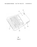 Apparatus and Method for Data Entry from a Removable Portable Device Cover diagram and image