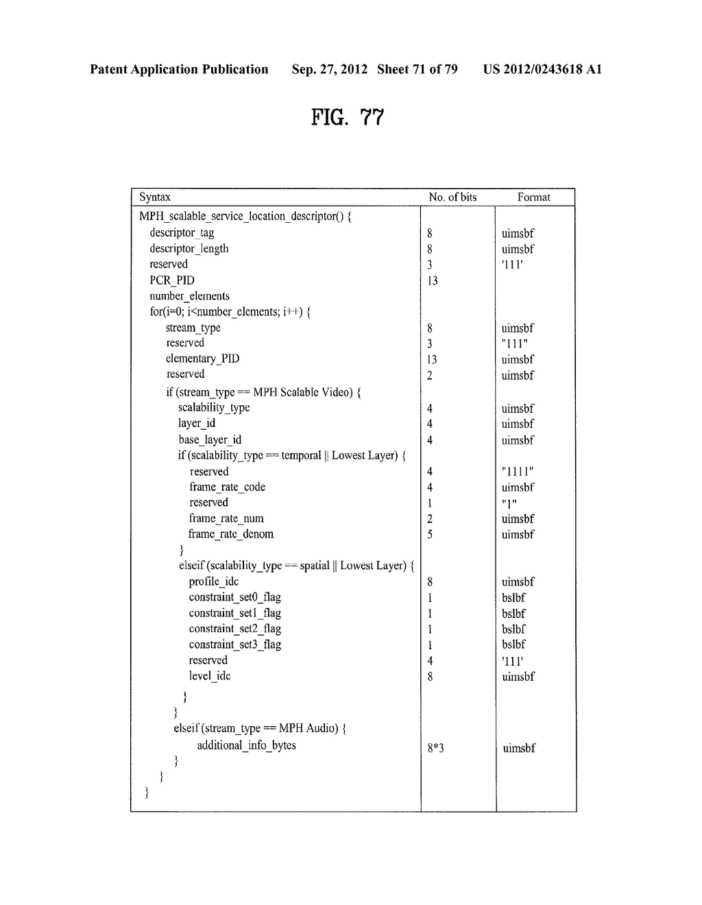 DIGITAL BROADCASTING SYSTEM AND DATA PROCESSING METHOD - diagram, schematic, and image 72