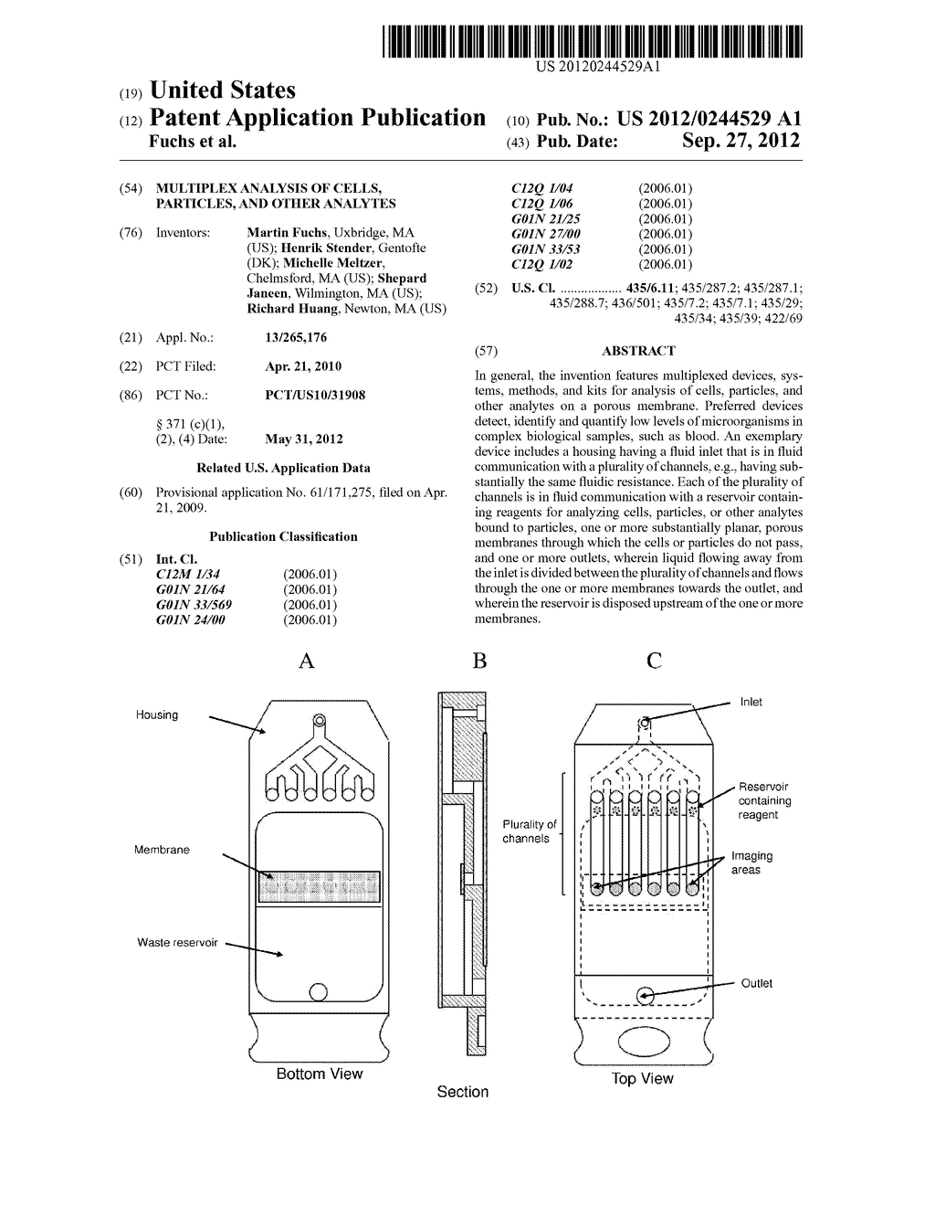 MULTIPLEX ANALYSIS OF CELLS, PARTICLES, AND OTHER ANALYTES - diagram, schematic, and image 01